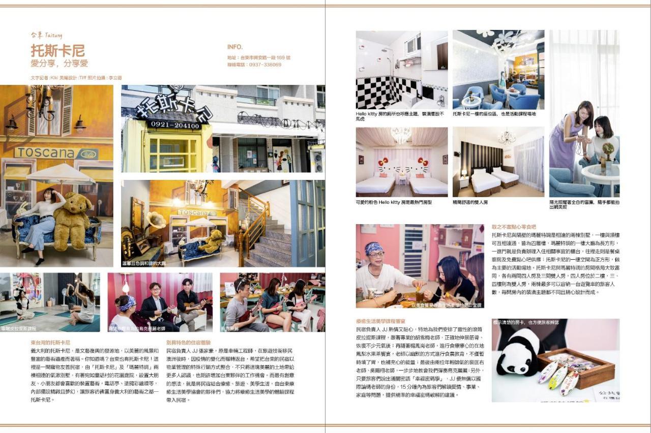 台東民宿托斯卡尼療癒館toscana Mary 親子寵物友善可包棟卡拉ok自動麻將 T'ai-tung Dış mekan fotoğraf